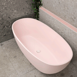 Byron Egg 1700mm Oval Freestanding Bath, Matte Light Pink - SPECIAL EDITION