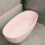 Byron Egg 1700mm Oval Freestanding Bath, Matte Light Pink - SPECIAL EDITION