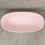 Byron Egg 1700mm Oval Freestanding Bath, Matte Light Pink - SPECIAL EDITION