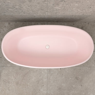 Byron Egg 1700mm Oval Freestanding Bath, Matte Light Pink - SPECIAL EDITION