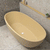 *Clearance Stock* Byron Egg 1700mm Oval Freestanding Bath, Matte Vanilla Beige - SPECIAL EDITION