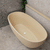 Byron Egg 1700mm Oval Freestanding Bath, Matte Vanilla Beige - SPECIAL EDITION