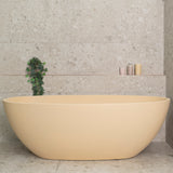 Byron Egg 1700mm Oval Freestanding Bath, Matte Vanilla Beige - SPECIAL EDITION