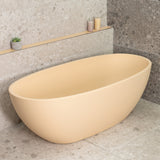 Byron Egg 1700mm Oval Freestanding Bath, Matte Vanilla Beige - SPECIAL EDITION