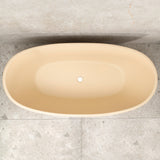 Byron Egg 1700mm Oval Freestanding Bath, Matte Vanilla Beige - SPECIAL EDITION