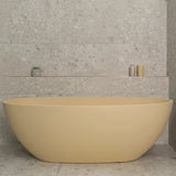 *Clearance Stock* Byron Egg 1700mm Oval Freestanding Bath, Matte Vanilla Beige - SPECIAL EDITION
