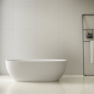 Egg Oval 1700mm Freestanding Bath, Matte White