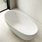 Byron Egg 1700mm Oval Freestanding Bath with Overflow, Matte White