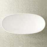 Egg Oval 1700mm Freestanding Bath, Matte White