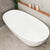 Byron Egg 1800mm Oval Freestanding Bath, Gloss White