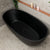 Byron Egg 1800mm Oval Freestanding Bath, Matte Black