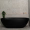 Byron Egg 1800mm Oval Freestanding Bath, Matte Black