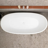 Byron Egg 1800mm Oval Freestanding Bath, Matte White