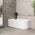 Arco 1500mm Freestanding Left Corner Bath, Gloss White