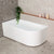 Arco 1500mm Freestanding Left Corner Bath, Matte White