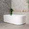 Arco 1500mm Freestanding Left Corner Bath, Matte White