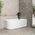 Arco 1500mm Freestanding Right Corner Bath, Gloss White