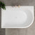 Arco Plus 1400mm Left Side Corner Bath, Gloss White