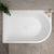 Arco Plus 1400mm Left Side Corner Bath, Matte White