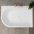 Arco Plus 1400mm Right Side Corner Bath, Gloss White
