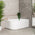 Arco Plus 1400mm Right Side Corner Bath, Matte White