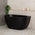 Byron Egg 1200mm Back to Wall Freestanding Bath, Matte Black