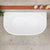 Byron Egg 1200mm Back to Wall Freestanding Bath, Matte White