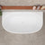 Byron Egg 1300mm Back to Wall Freestanding Bath, Gloss White