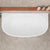 Byron Egg 1400mm Back to Wall Freestanding Bath, Gloss White