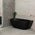 Byron Egg 1600mm Back to Wall Freestanding Bath, Matte Black