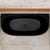 Byron Egg 1800mm Back to Wall Freestanding Bath, Matte Black