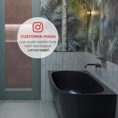 Byron Egg 1600mm Left Corner Freestanding Bath, Matte Black