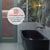 Byron Egg 1500mm Left Corner Freestanding Bath, Matte Black