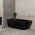 Byron Egg 1600mm Left Corner Freestanding Bath, Matte Black