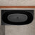 Byron Egg 1600mm Left Corner Freestanding Bath, Matte Black