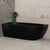 Byron Egg 1700mm Left Corner Freestanding Bath, Matte Black