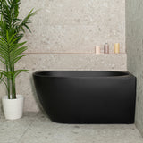 Byron Egg 1200mm Right Corner Freestanding Bath, Matte Black
