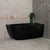 Byron Egg 1400mm Right Corner Freestanding Bath, Matte Black