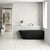 Byron Egg 1600mm Right Corner Freestanding Bath, Matte Black
