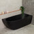 Byron Egg 1600mm Right Corner Freestanding Bath, Matte Black