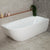 Byron Egg 1700mm Right Corner Freestanding Bath, Gloss White