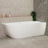 Byron Egg 1700mm Right Corner Freestanding Bath, Gloss White