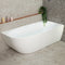 Byron Egg 1700mm Right Corner Freestanding Bath, Matte White