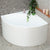 Angie 1000mm Corner Fit Japanese Soaking Bathtub, Matte White