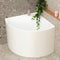 Angie 800mm Freestanding Corner Bath, Gloss White