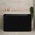 Estus 1200mm Back to Wall Japanese Soaking Bathtub with Seat, Matte Black