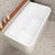 Estus 1300mm Back to Wall Japanese Soaking Bathtub with Seat, Matte White