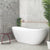 Whitehaven 1700mm Double High Back Freestanding Bath, Gloss White