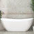 Whitehaven 1700mm Double High Back Freestanding Bath, Gloss White
