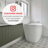 Ofuro 1200mm Extra Height Japanese Soaking Freestanding Bath with Seat, Gloss White